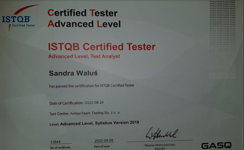 ISTQB Test Analyst